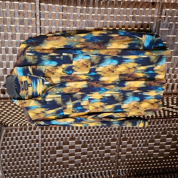 Investments Tops Rusticabstract Long Sleeve Blouse Xl Nwot Poshmark